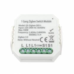 SmartWise 2-gang single-live-wire (no neutral) smart Zigbee 230V relay (R1)