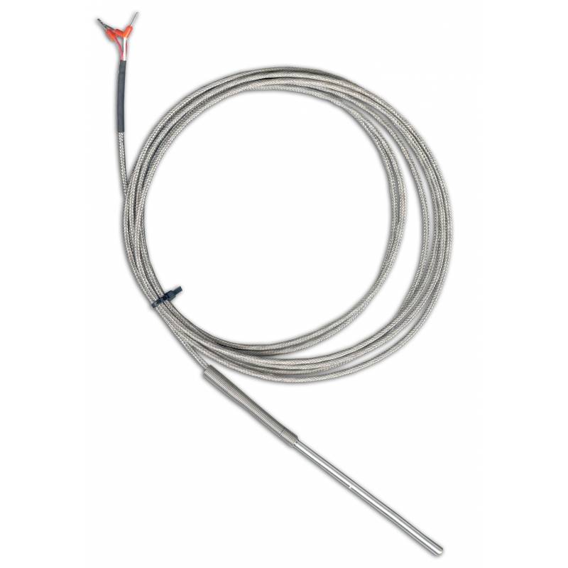 Sonda di temperatura RS PRO tipo PT100 ad immersione, Ø 4mm, lungh.100mm,  500 °C. max, Cert. LAT